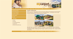 Desktop Screenshot of mycarport.de